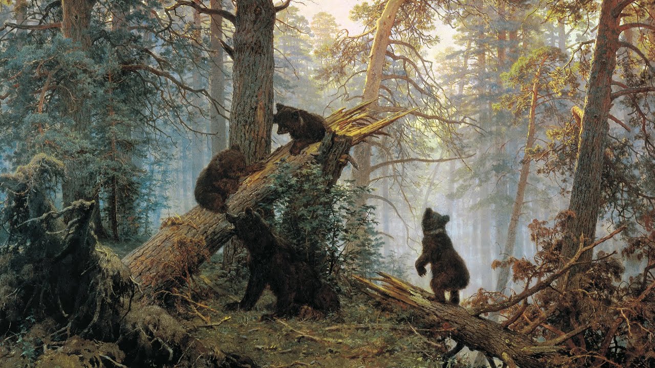 Ivan Chichkine - Peintre en forêt