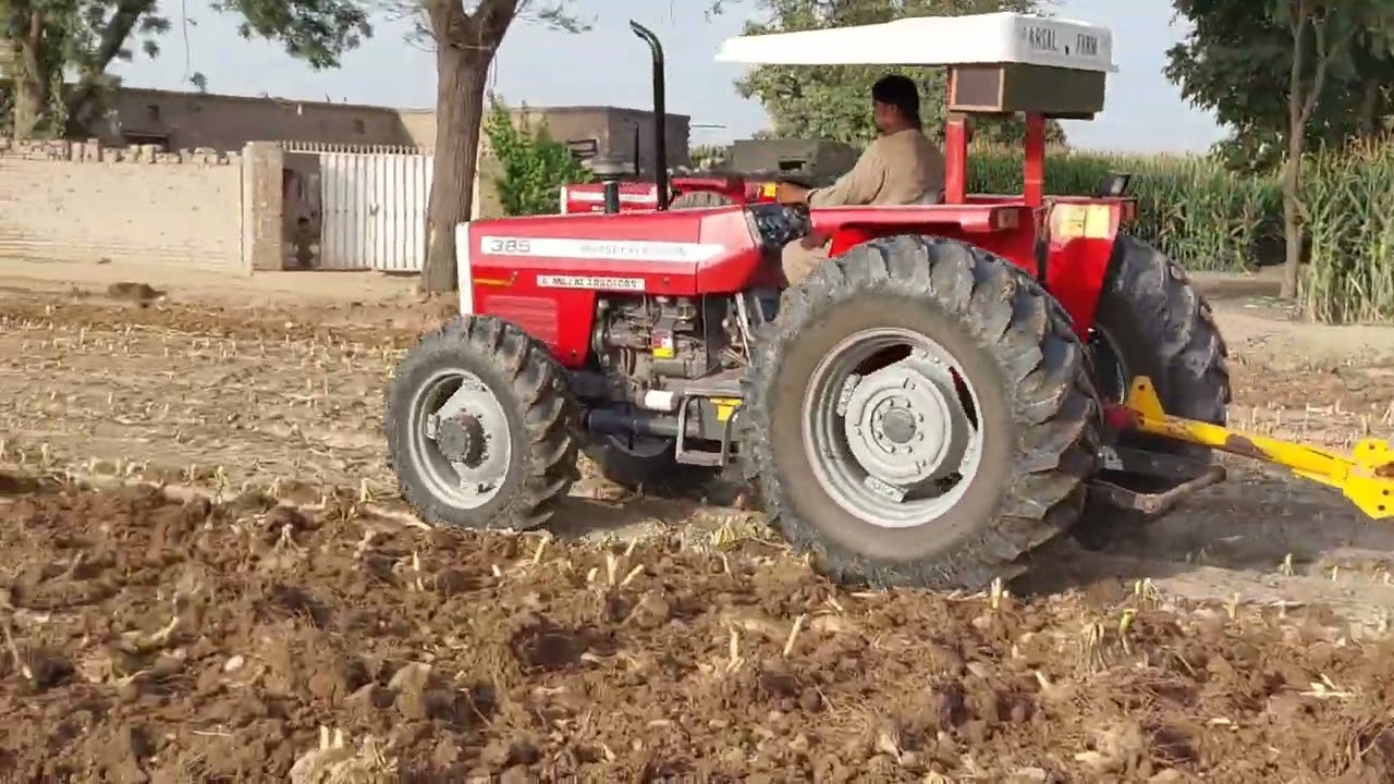 MF 385 4x4 on disk harrow | powerful performance 🔥