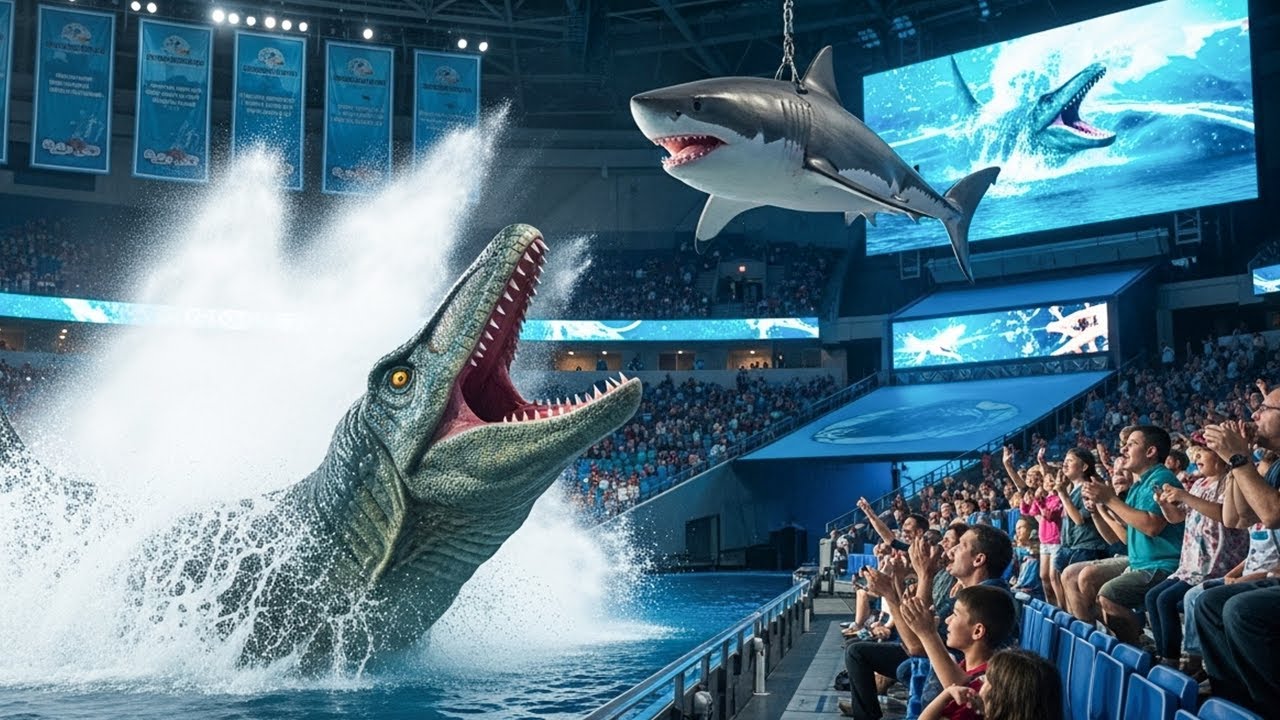 Mosasaurus Jumps Out of Water! | Jurassic Ocean Zone Adventure with Rexy