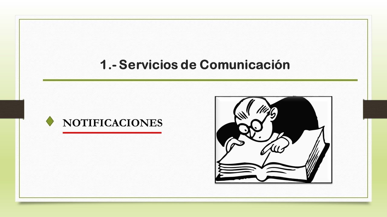 TEMA 1: NOTIFICACIONES