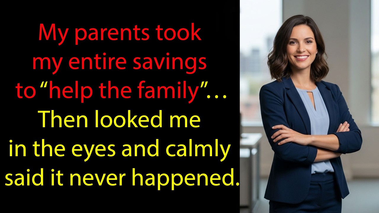 My Parents Took My Life Savings to “Help the Family”… Then Calmly Claimed It Never Happened
