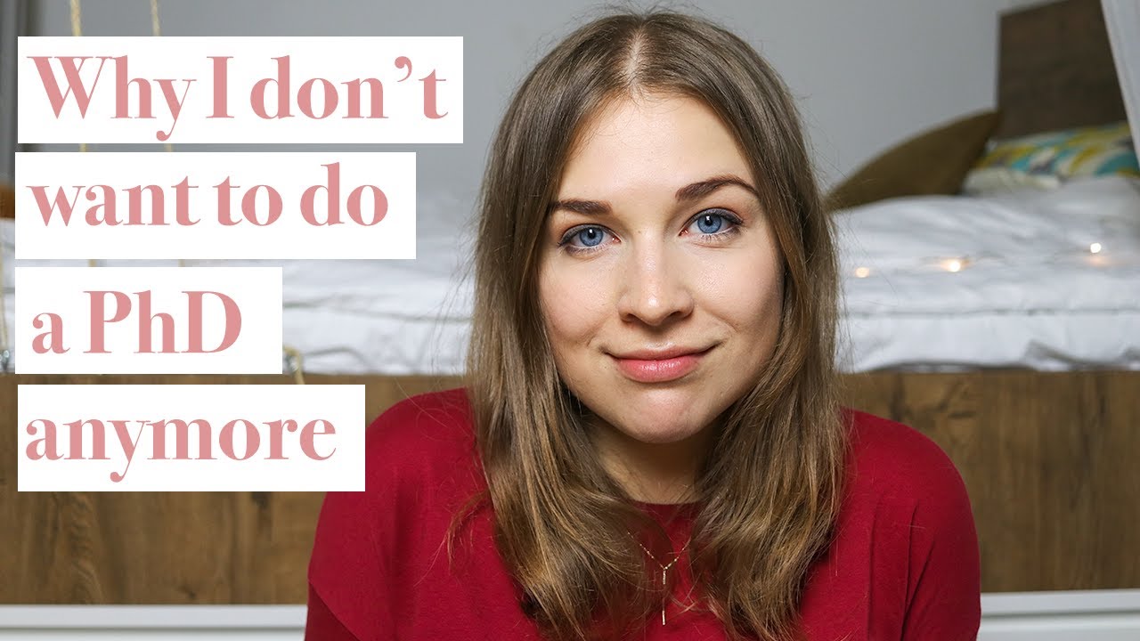 Why I decided not to do a PhD any time soon | Reasons why doing a PhD isn't good for me right now.