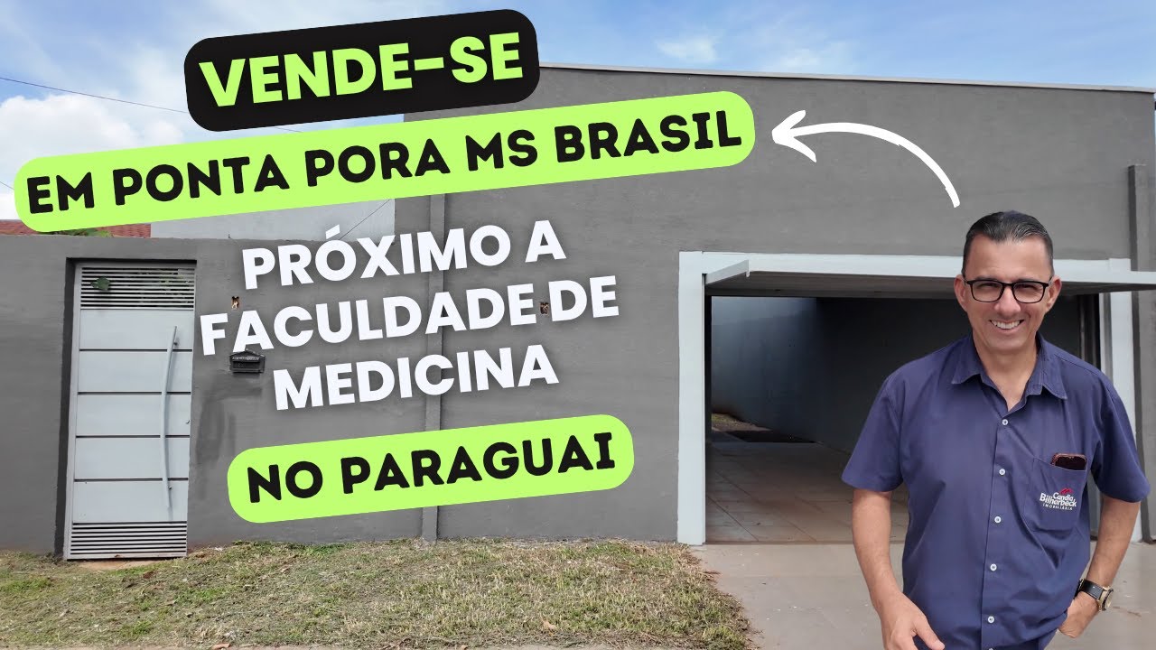 CASA à VENDA em PONTA PORÃ MS próximo a LINHA BRASIL X PARAGUAI