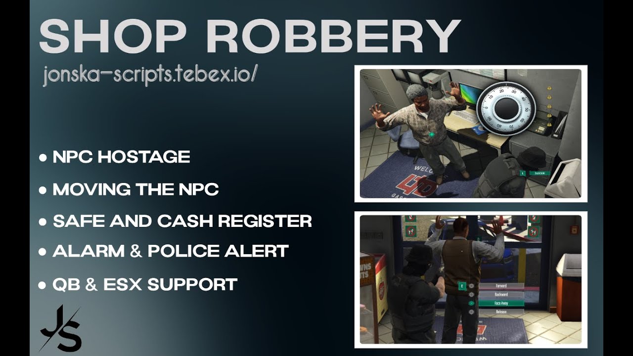 Jonska Shop Robbery | [QBCORE/ESX] | FiveM