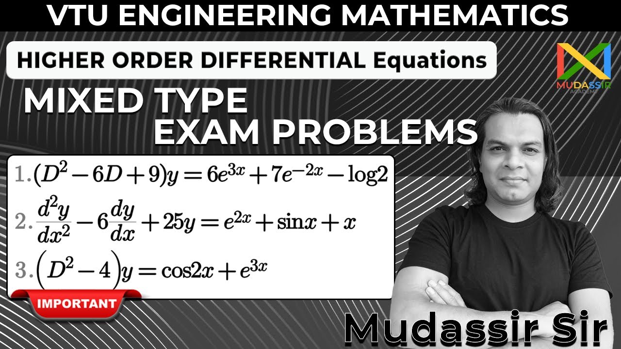 VTU - Дифференциальные уравнения высшего порядка | Смешанные задачи, которые обязательно нужно по...