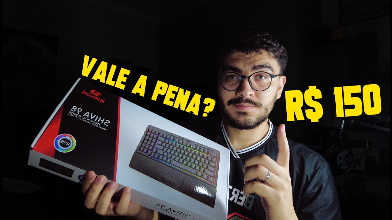 TECLADO REDRAGON SHIVA 98 - Custo x Benefício em um teclado de Membrana Full Size!