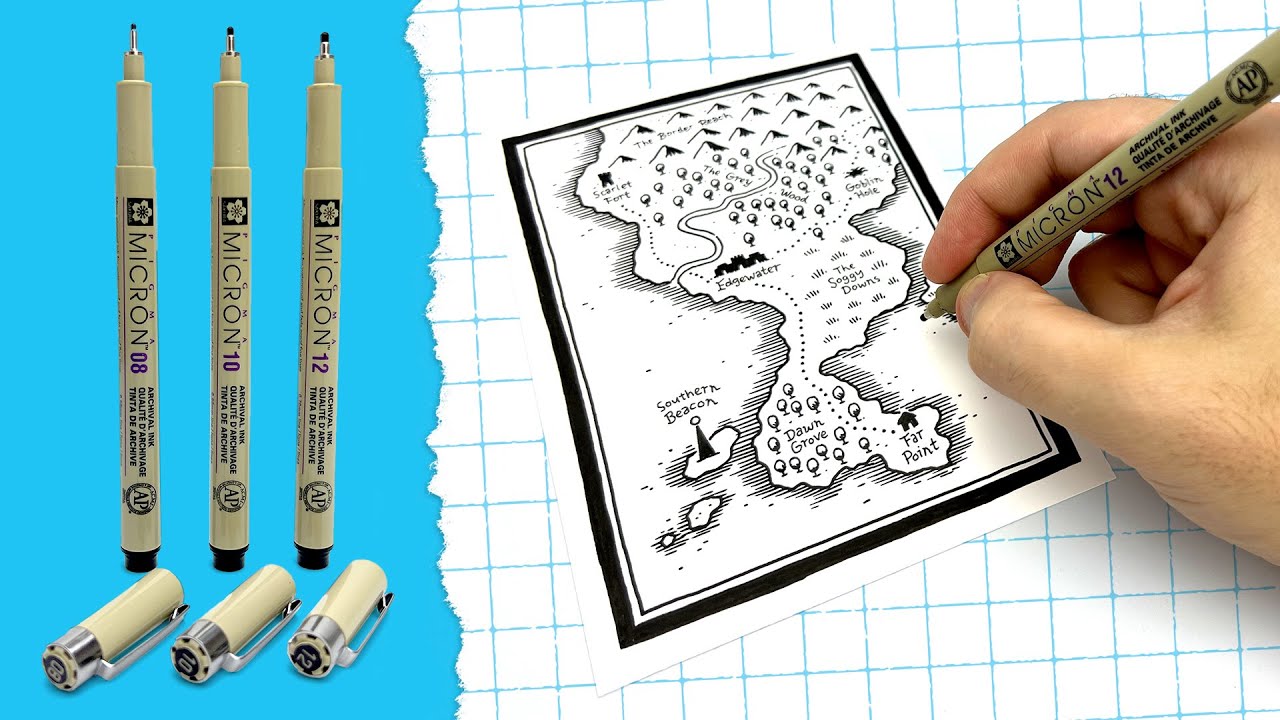 The Best Pens for Drawing Fantasy Maps?