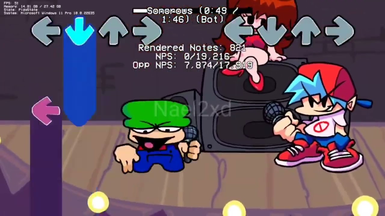 Friday Night Funkin' - Sonorous 1,000,285 Note Chart