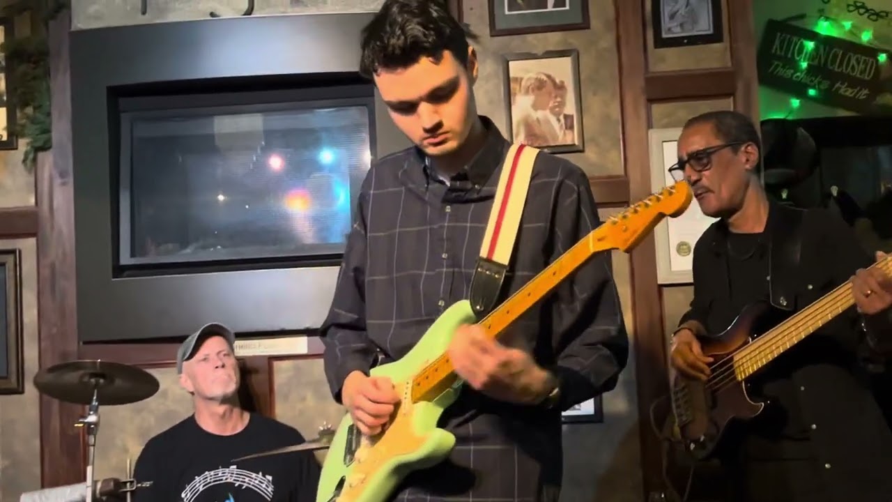 Blues Night at McGearys Sunday Dec 10 2023 featuring Richard Green and son on lead guitars