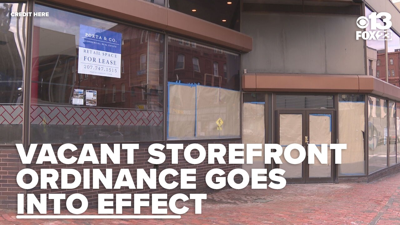 New vacant storefront ordinance goes into effect in Portland