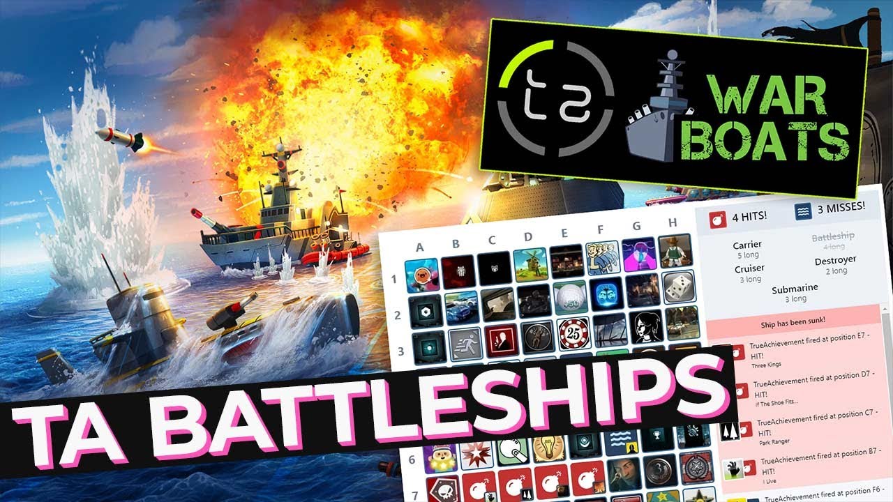 Play Battleship With Achievements - TrueAchievements' Warboats