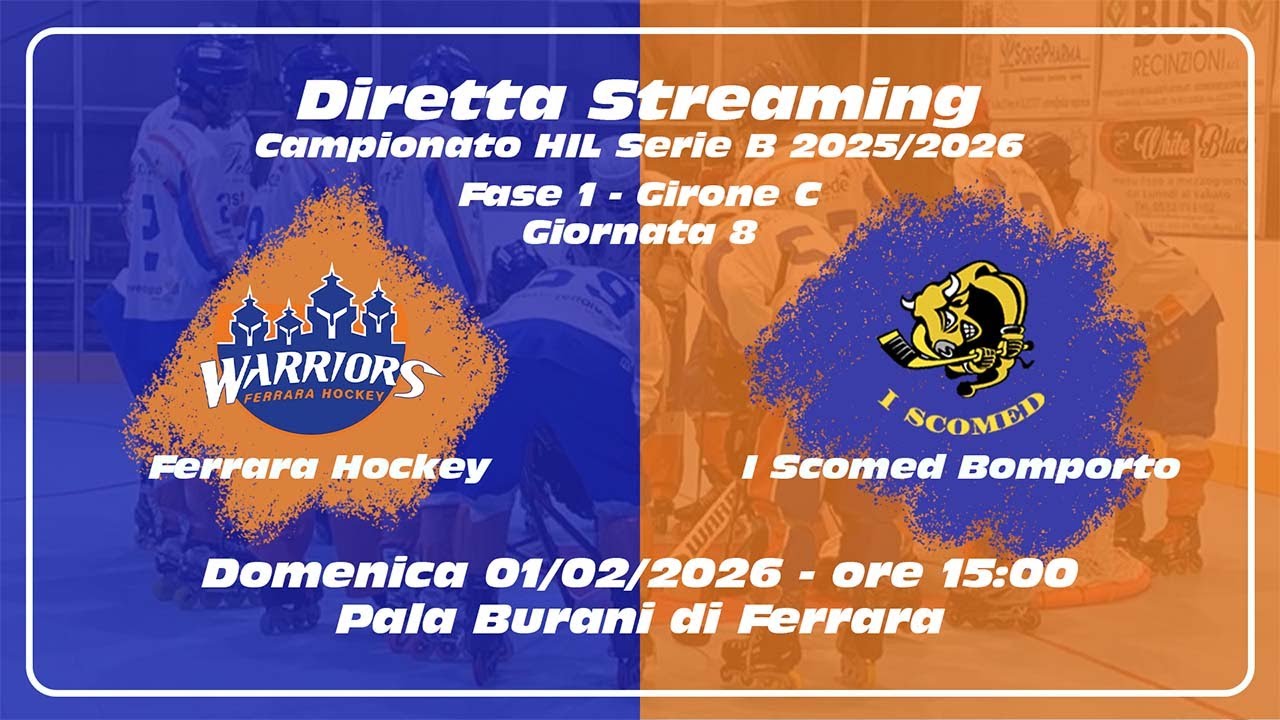Hockey Inline Campionato Serie B: Ferrara Hockey vs Gufi Parma - 21/02/2026