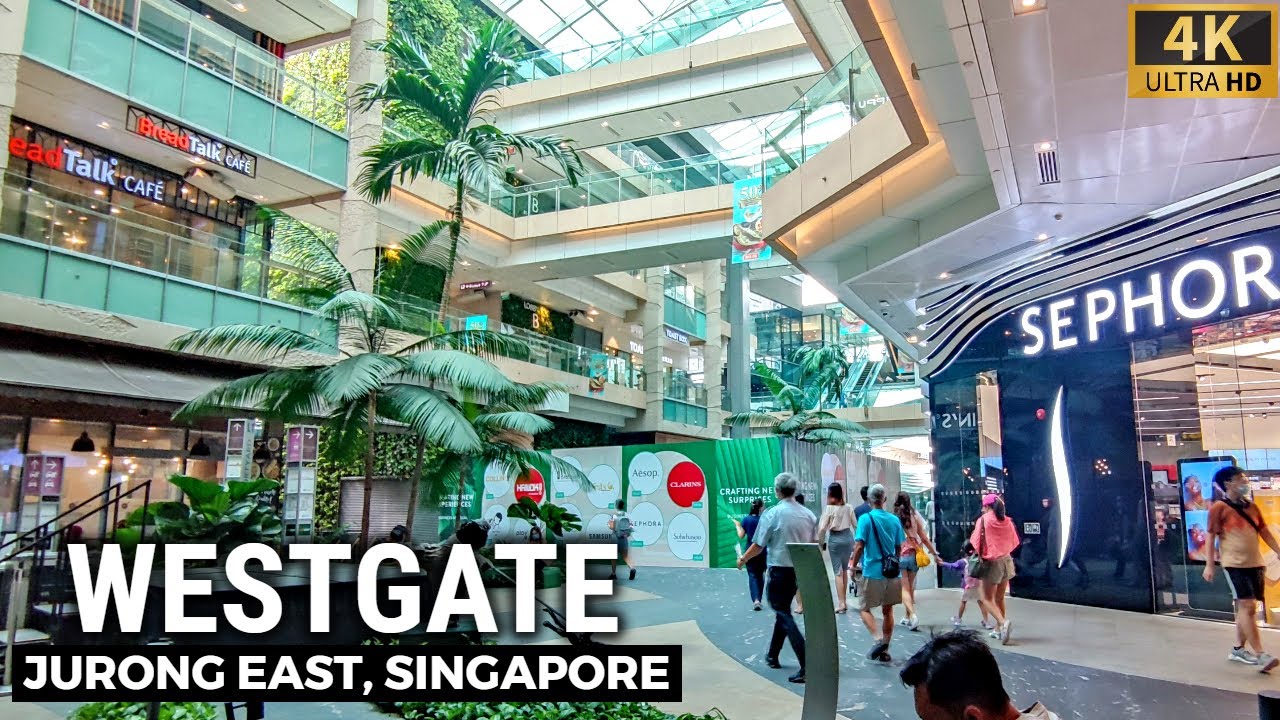 Beautiful WESTGATE Shopping Mall in Jurong East | Walking Tour [4K] Singapore - June 2022