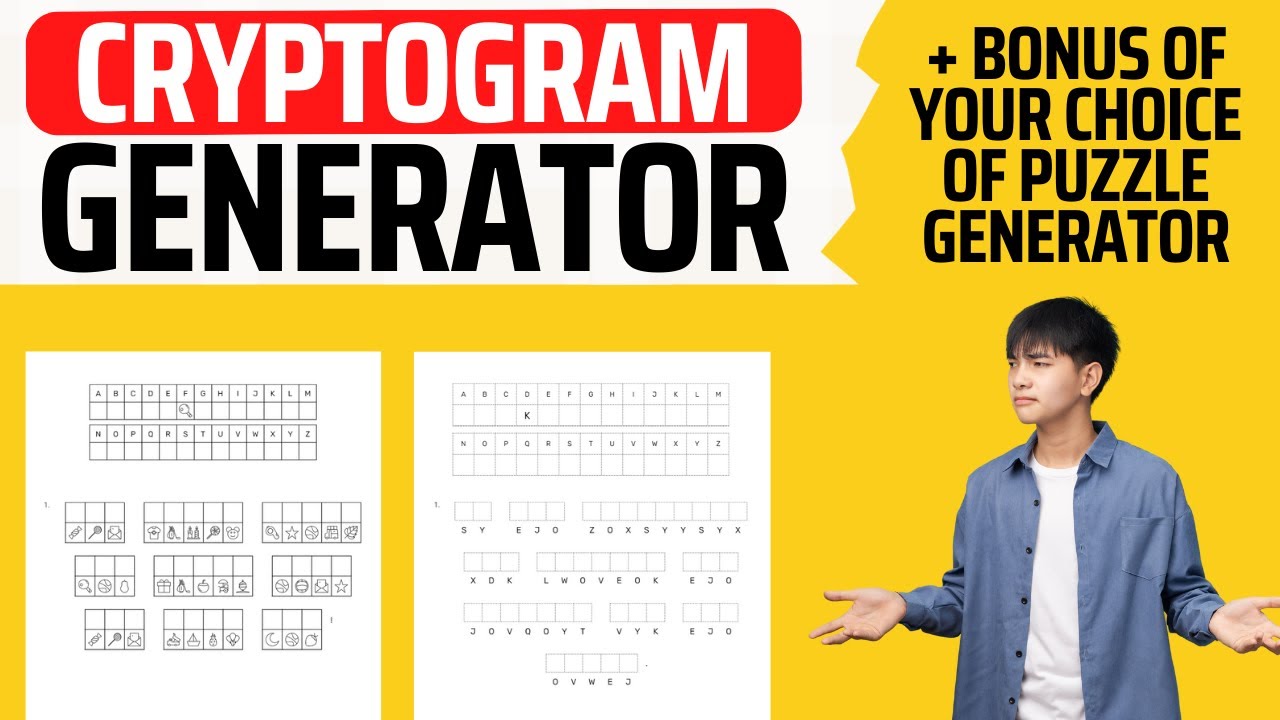 🚀 New! Create Cryptogram Puzzles Easily with The Cryptogram Generator - Special Offer Inside!