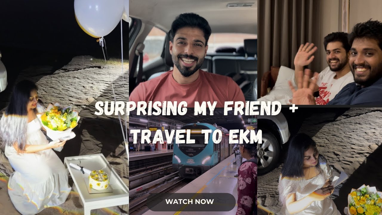 🎉 Birthday Surprise + Onam Celebration in Ernakulam 🌸✨| Abhiram Krishnakumar Sreena 