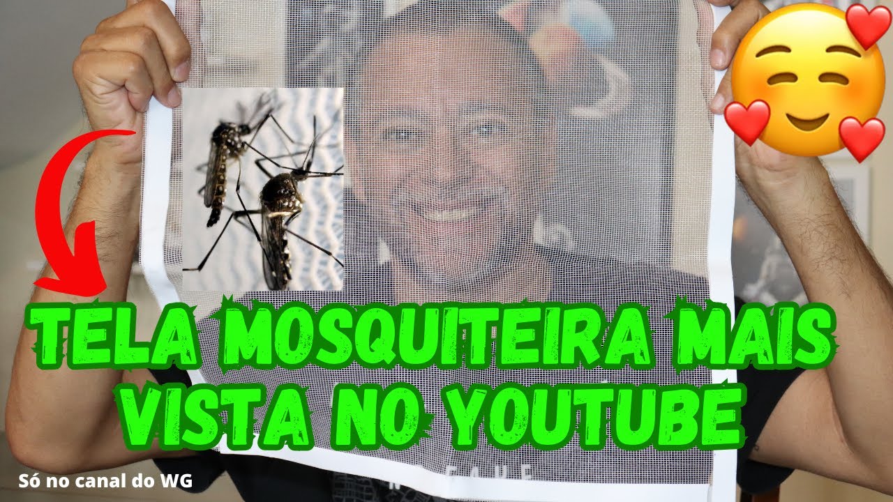DIY - Tela mosquiteira com tela de fibra de vidro em PVC.