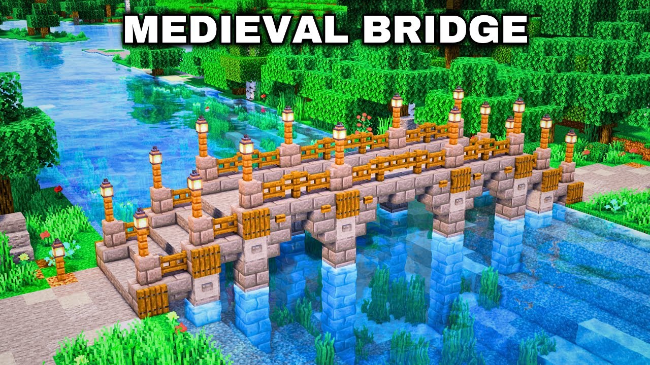 Minecraft: ULTIMATE Medieval Bridge Tutorial (как построить 1.21)