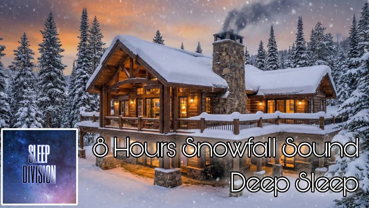 🔵 8 hours Uninterrupted Snow Blizzard Sounds for Deep Sleep Brown Noise