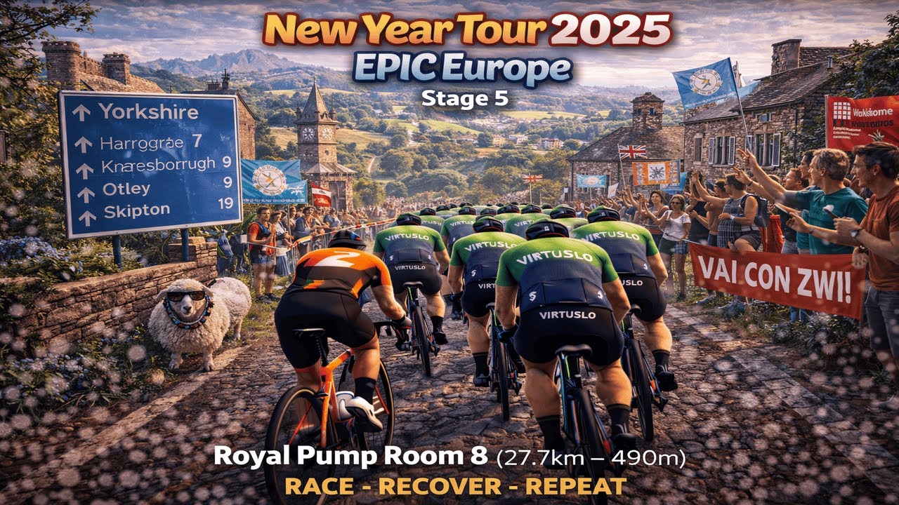 VirtuSlo New Year Tour 2025 - EPIC Europe Stage 5 (Ruby) / Royal Pump Room 8 (27.7km - 490m)