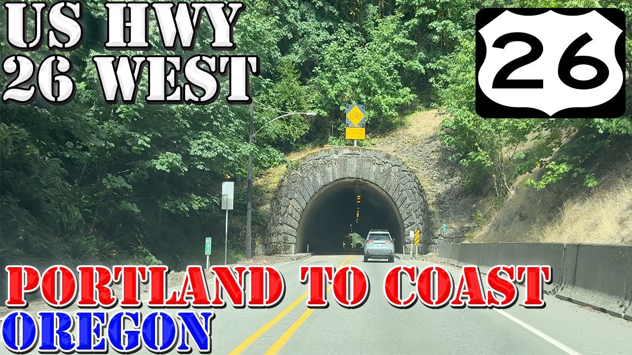 US 26 West - Portland Area to Seaside - Oregon Coast - 4K Highway Drive