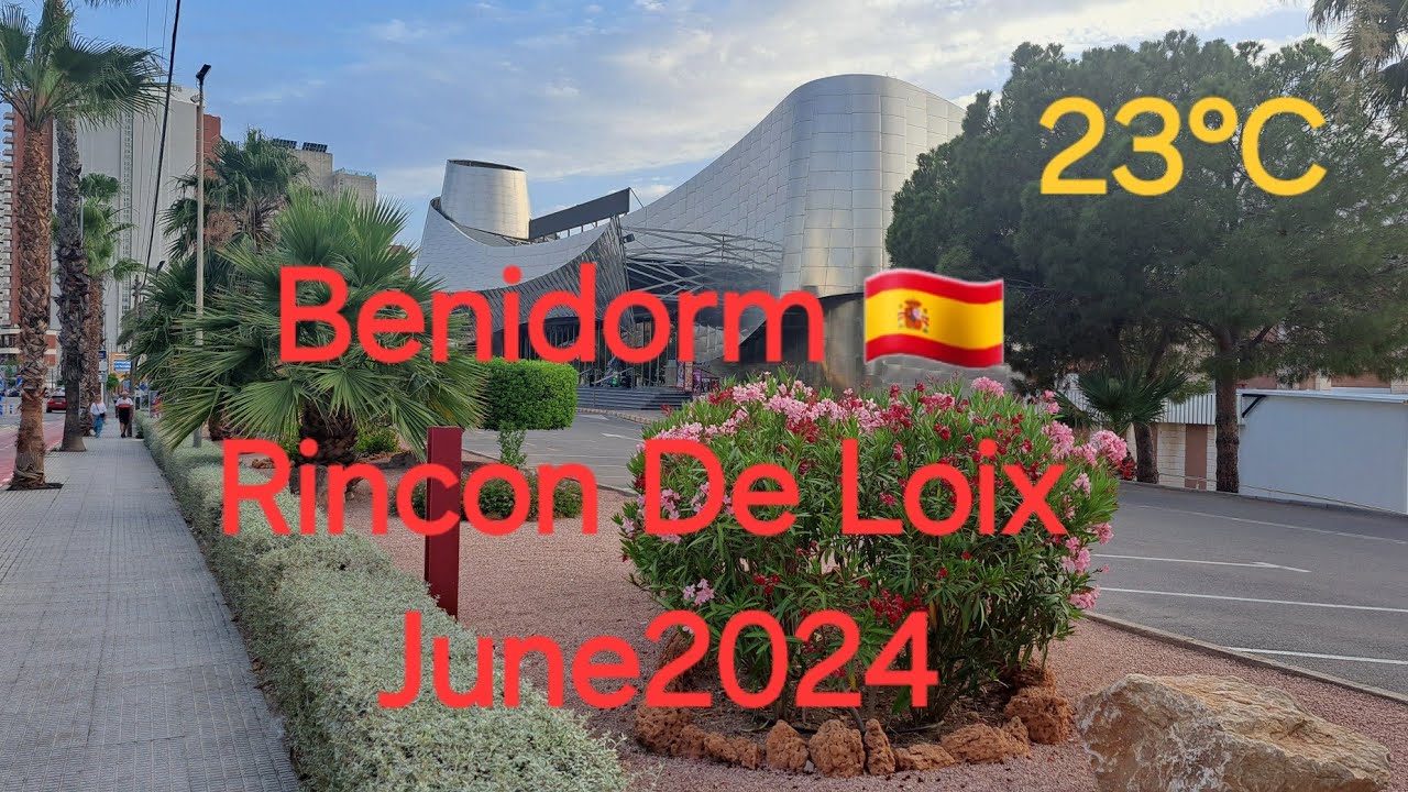 RINCON DE LOIX TO BENIDORM PALACE 🇪🇸 | 4K-HDR Sunset Walk Tour #walkingtour #costablanca #uk #travel