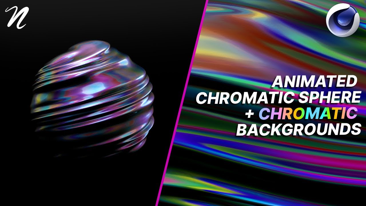C4D Tutorial: Animated Chromatic Sphere + Chromatic Backgrounds by Qehzy
