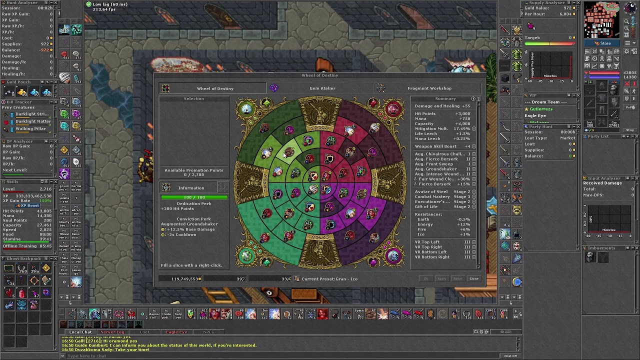 Tibia - Ek 2700 Top Ek Global - !m e mande sua msg -  Bom Dia Amigões!!!! Essencias Hoje