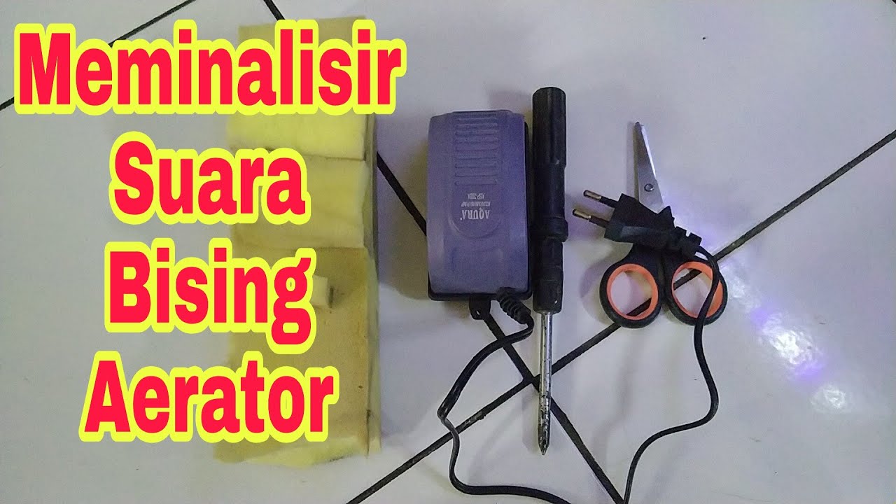 cara meredam suara bising/berisik aerator aquarium