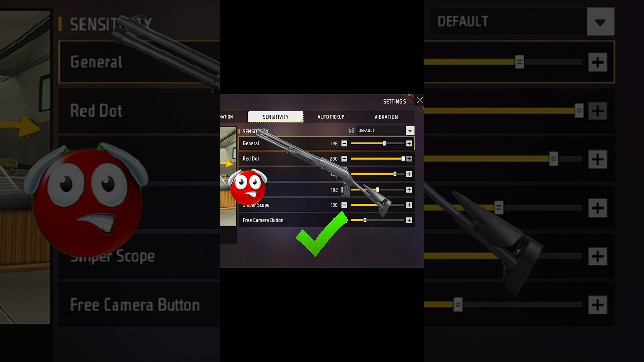 M1014 Headshot Sensitivity Free Fire 2025 🔥💥 | Auto One Tap Trick!