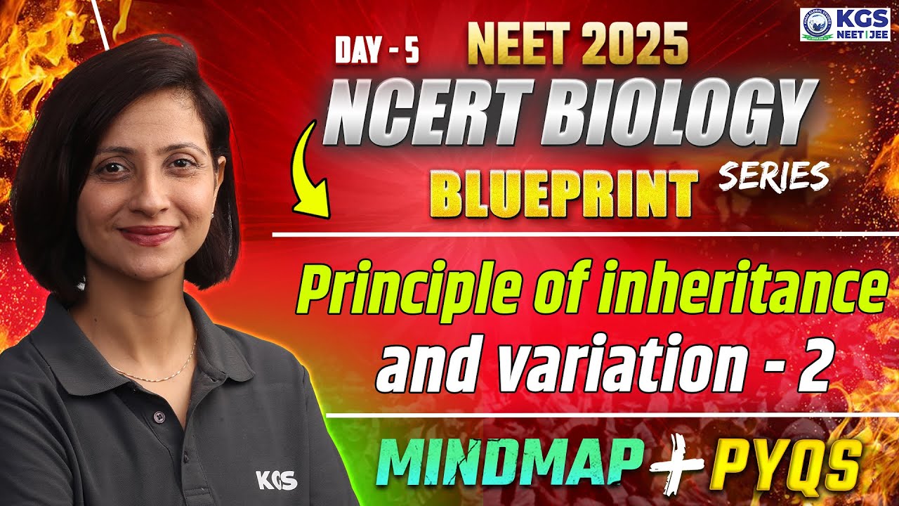 Principle Of Inheritance And Variation - 2 Mindmap + Pyqs | NCERT Biology Blueprint Series For NEET