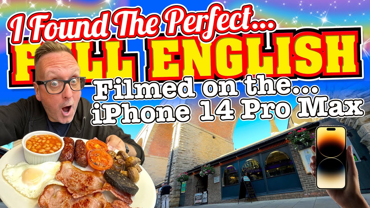 I Found The PERFECT Full English BREAKFAST Filmed on THE NEW iPhone 14 Pro Max