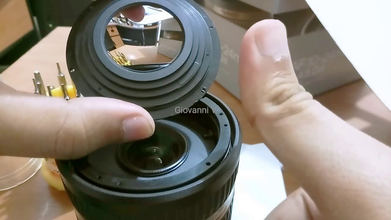 Cleaning lens tamron 10-24mm for nikon