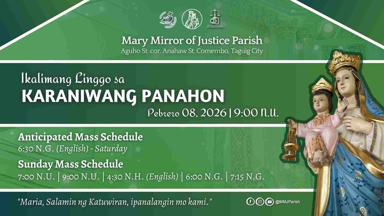 IKALIMANG LINGGO SA KARANIWANG PANAHON (PEBRERO 8, 2026)