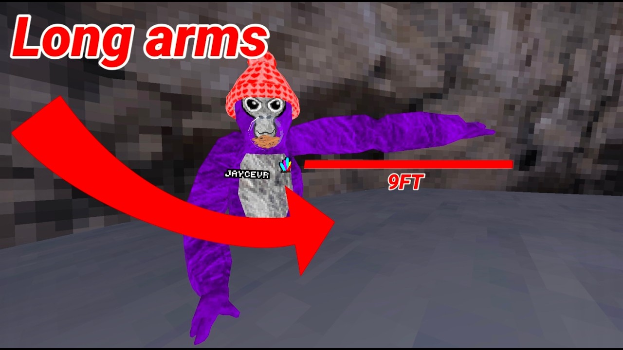 i got long arms in gorilla tag