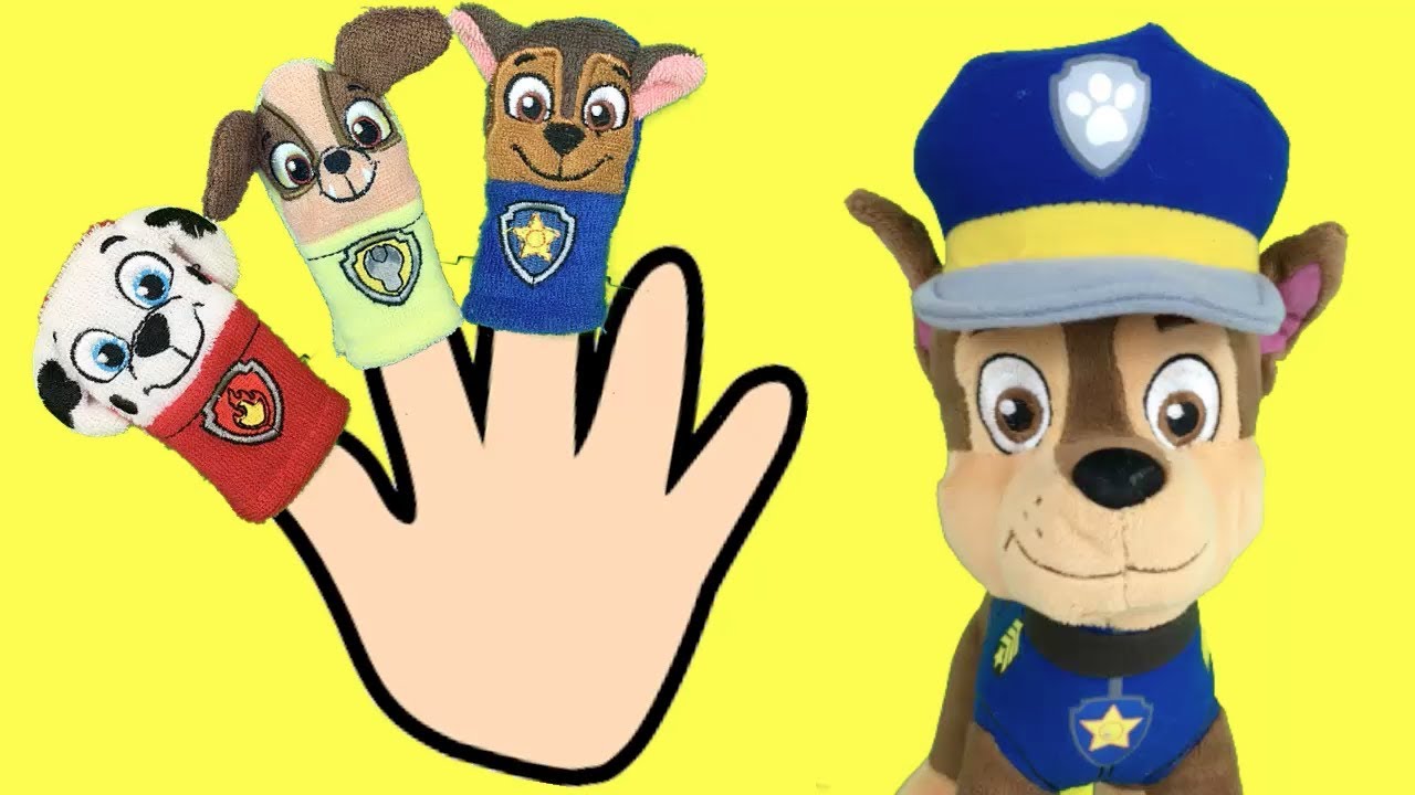 Paw patrol español: canciones infantiles bebes patrulla canina.Videos Familia dedo y 5 monitos