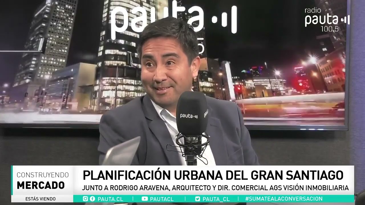 Entrevista Radio Pauta; Planificación urbana del Gran Santiago