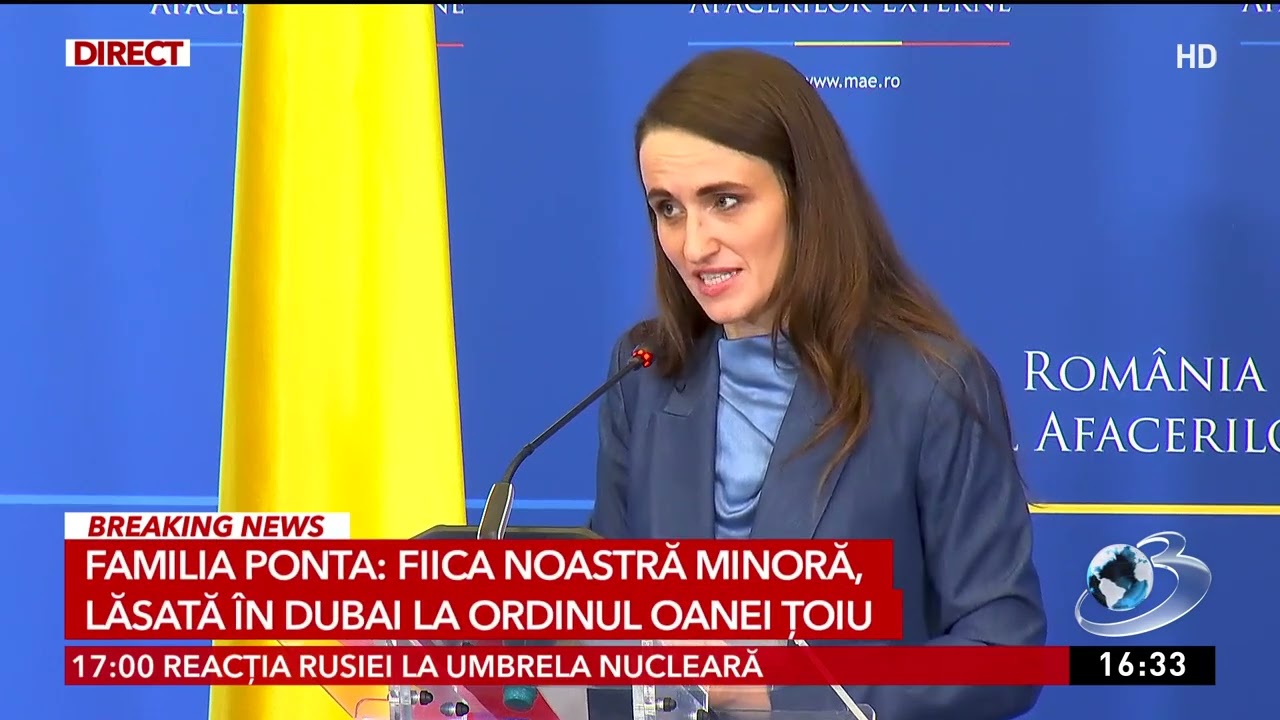 Familia Ponta: Fiica noastă minoră, lăsată în Dubai la ordinul Oanei Țoiu