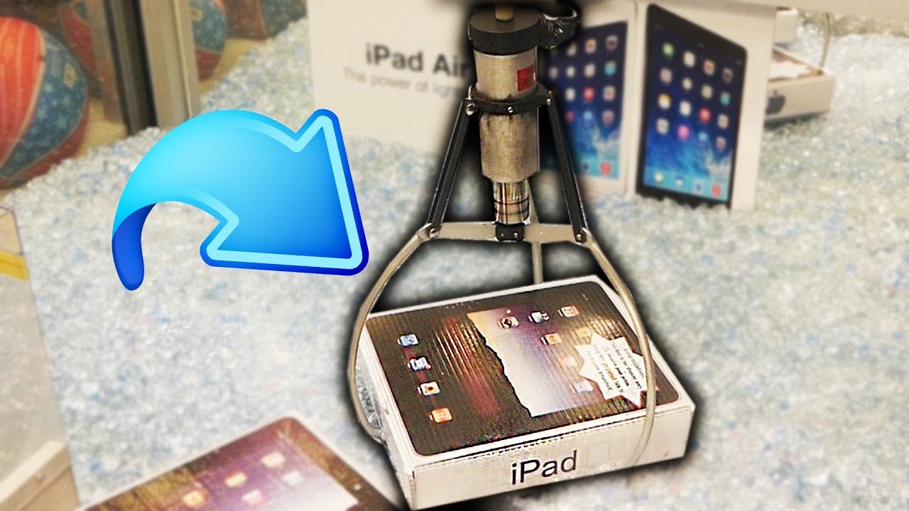 Claw Machine FILLED With IPADS!!