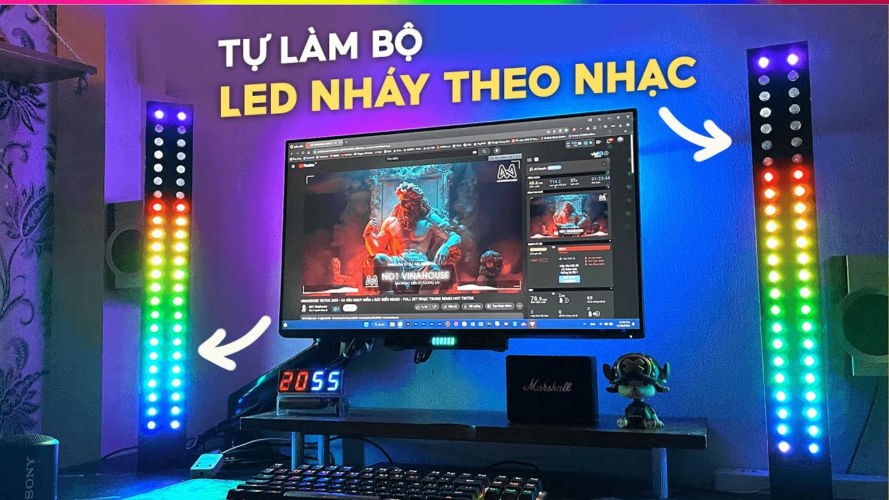 Tự làm bộ LED NHÁY THEO NHẠC 480 LED CHƠI TẾT - BLK MUSIC PLUS