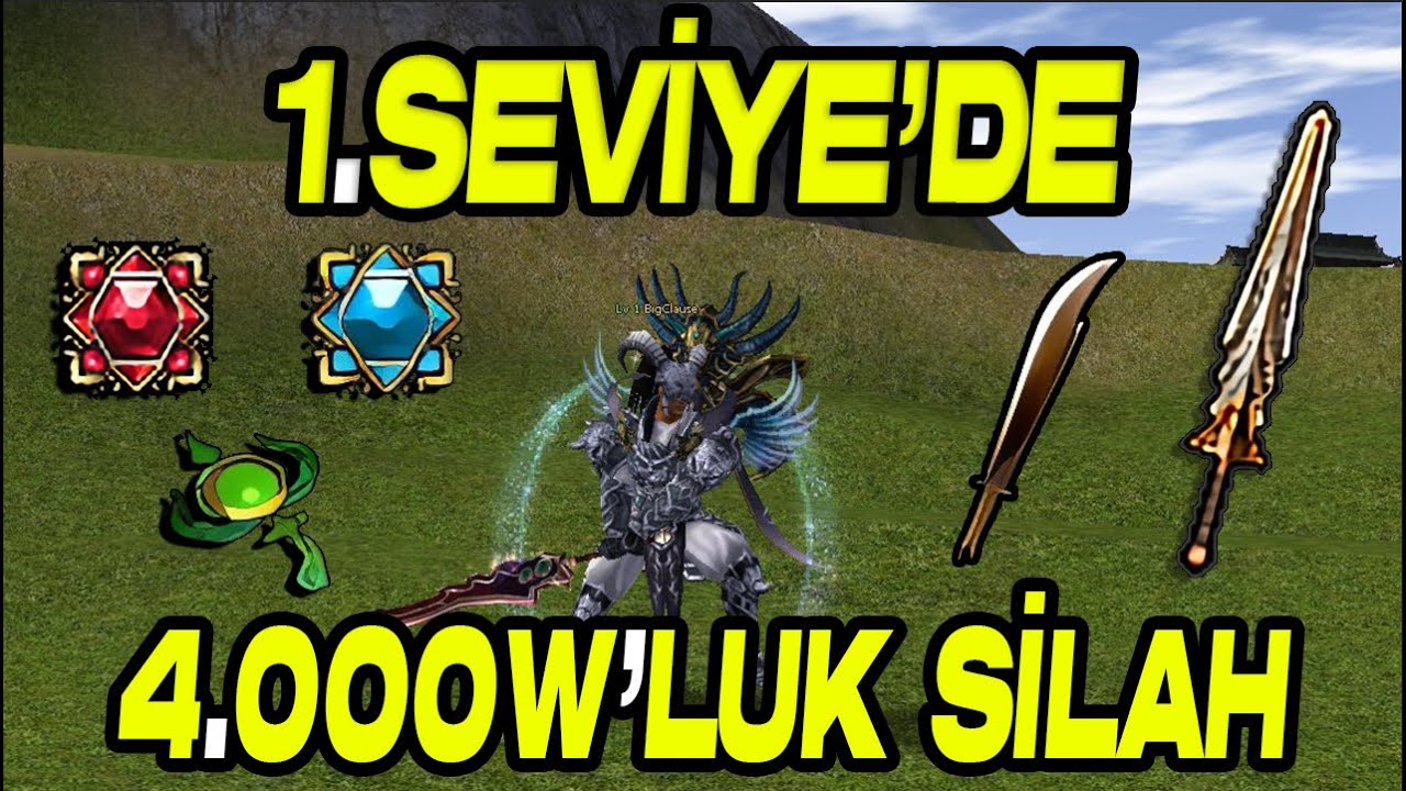 1.LEVEL’DE 4.000W'LUK SİLAH ( 1.LV İLE 3 KATTA ÇAR KASMAK ) !!!  METİN2 BAGJANAMU #5