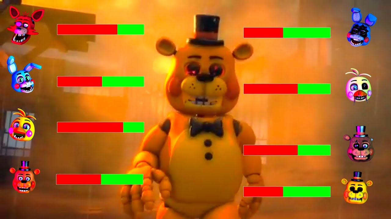 [SFM FNaF] Hoaxes vs FNAF AR WITH Healthbars