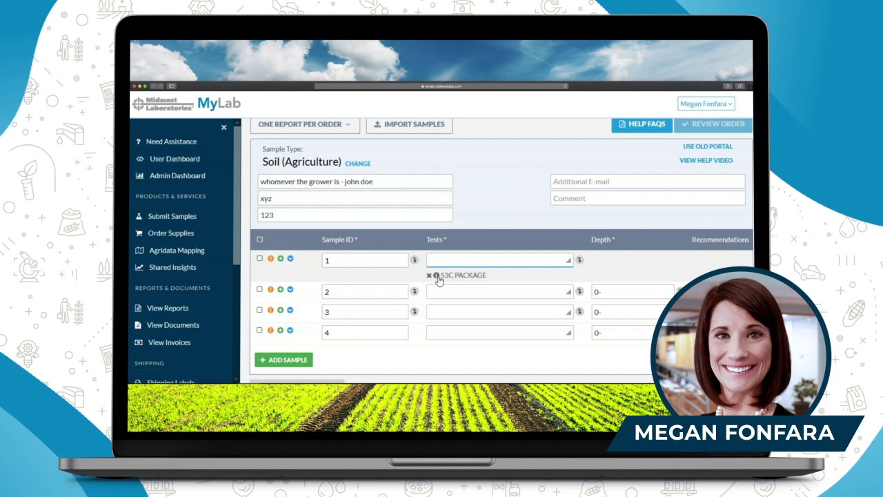 myLab Portal Tutorials - Submitting Samples