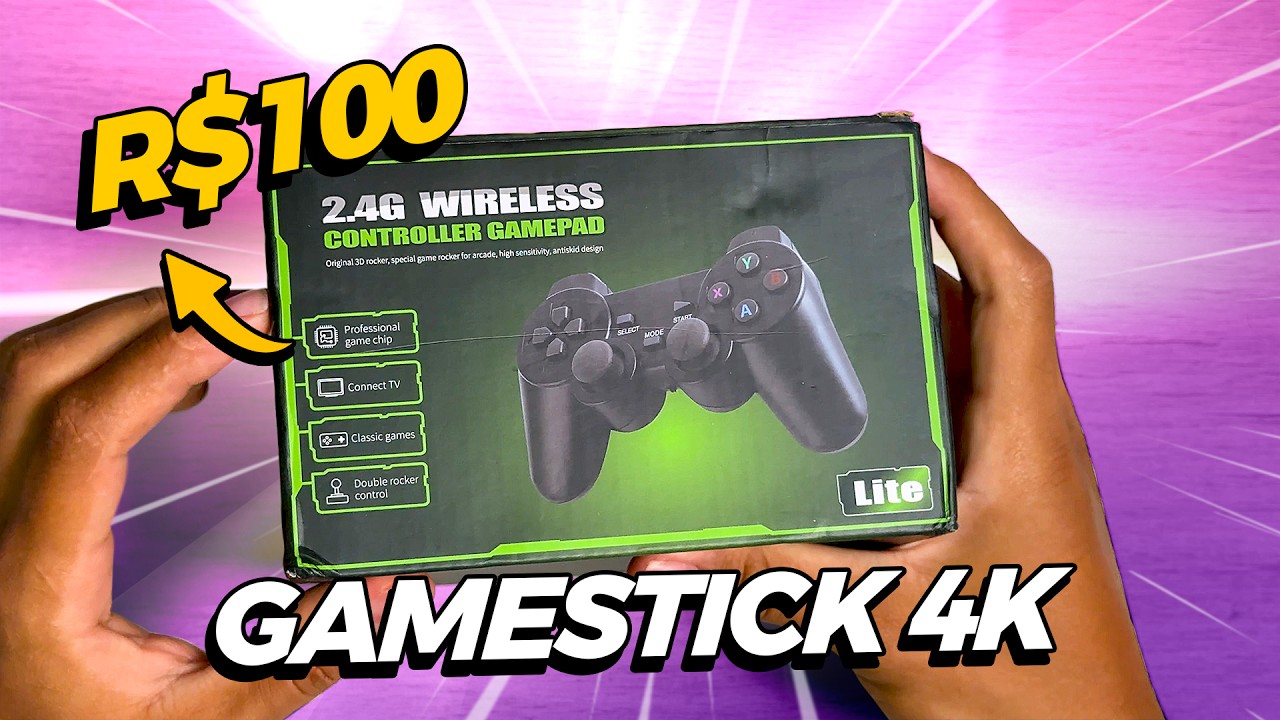 COMPREI o GAME STICK 4K mais BARATO da Shopee com 10.000 JOGOS