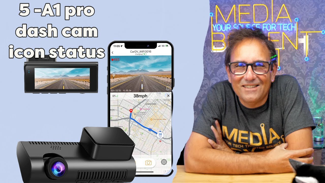 4K Dash Cam A1 dash cam icon status