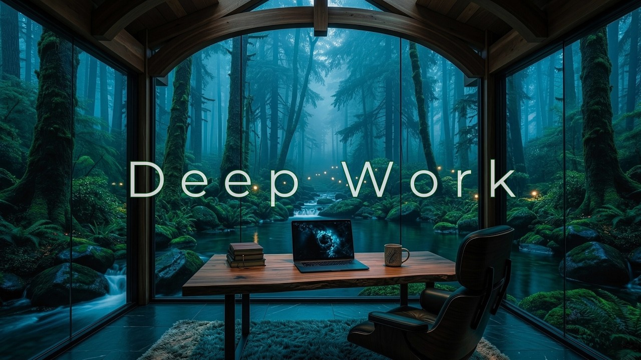 Focus Music & Chillout Work Beats | Forest Stream Workspace for Deep Concentration
