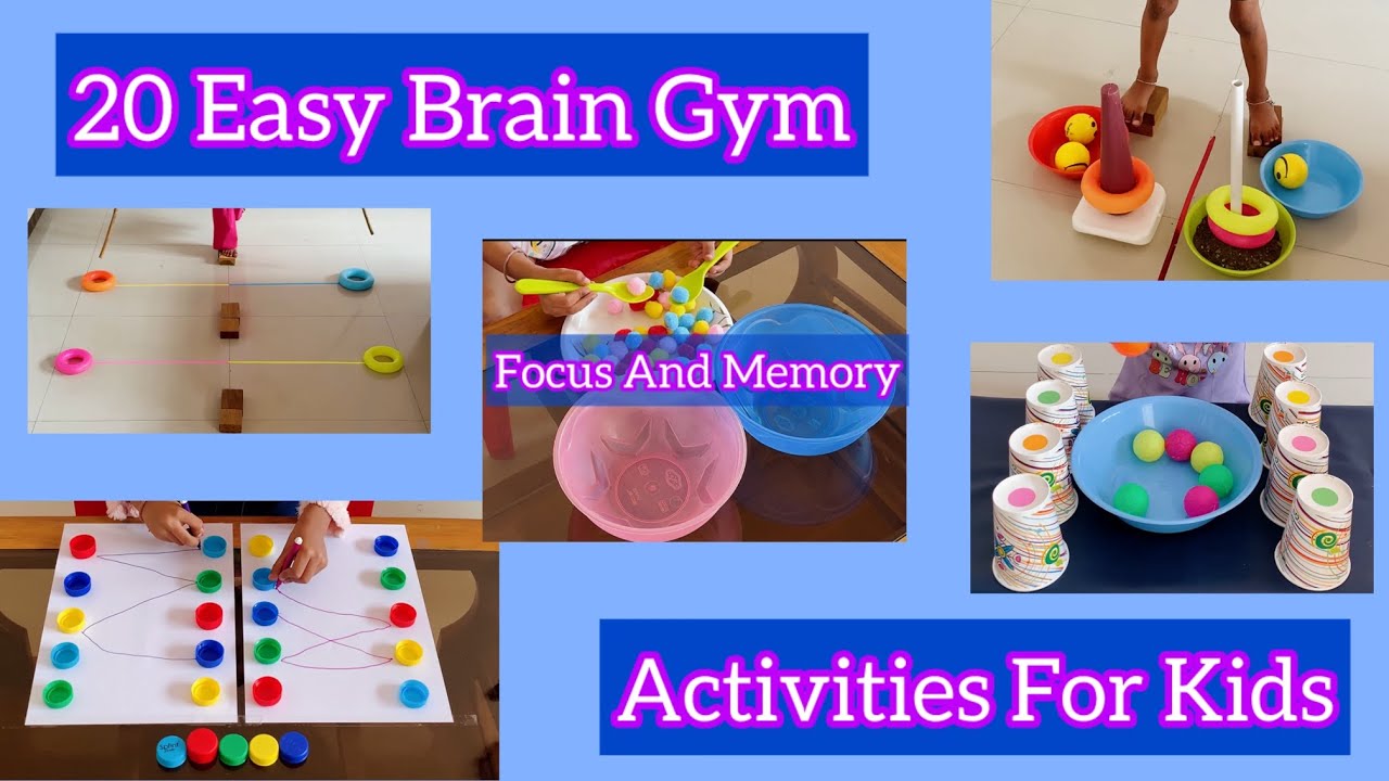 20 Easy Brain Gym | Activities For Kids | Focus And Memory | World Of Vedi #activities #viralvideo