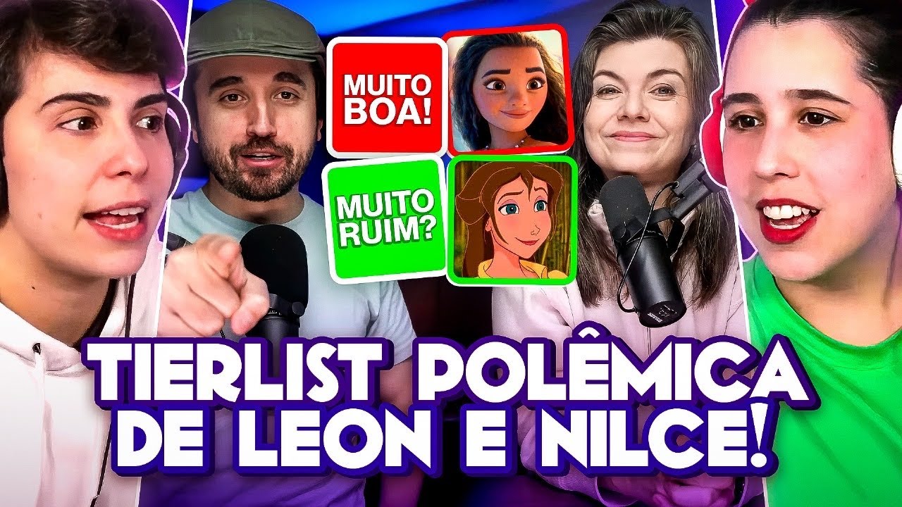A TIERLIST MAIS POL&Ecirc;MICA DA DISNEY! - React Leon e Nilce