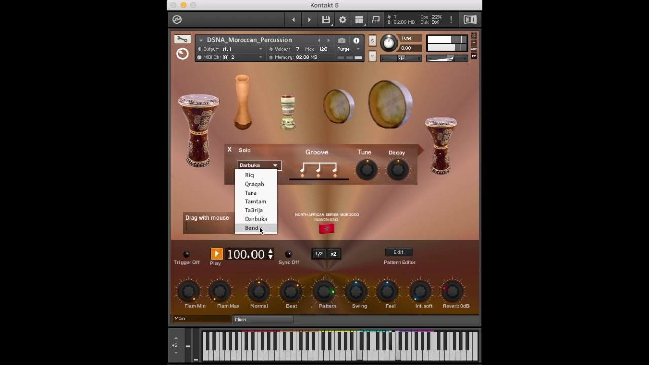 Moroccan Percussion Virtual Instrument
