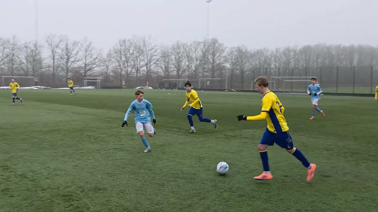 MFF P16 vs Brøndby IF P16 (1-1) Träningsmatch 2 halvlek 