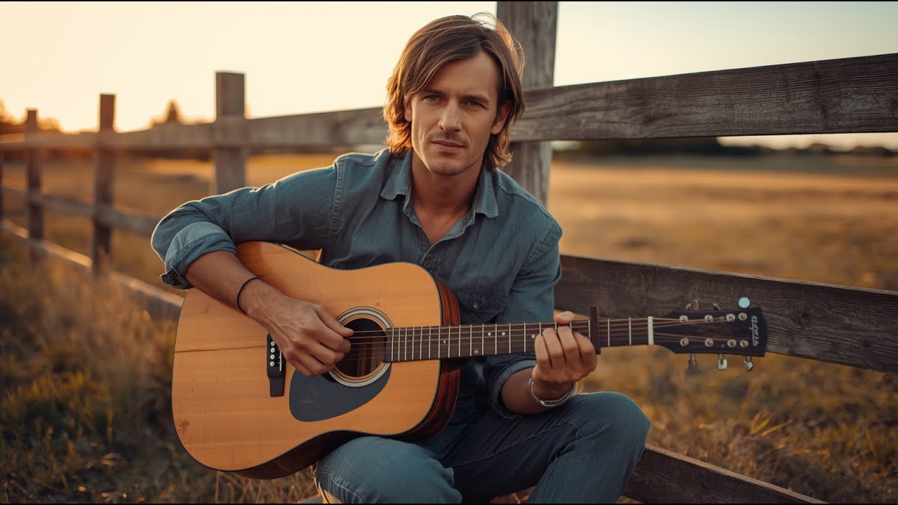 【Country Relax 131】Glowing Dawn Over the Valley | Calm Country Guitar